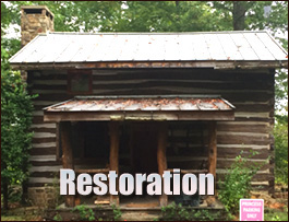 Historic Log Cabin Restoration  Union Mills, North Carolina